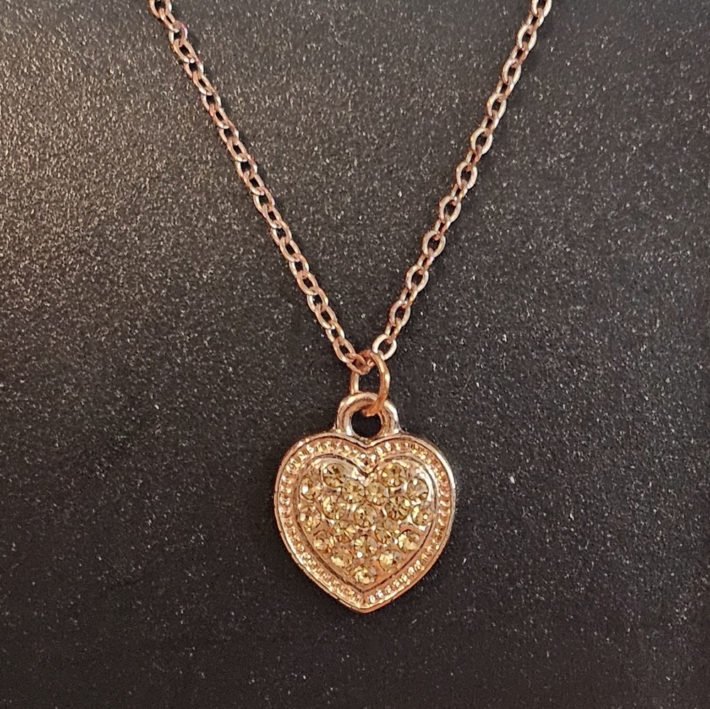 Heart Rose Gold Necklace